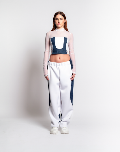 DENIM + NEOPRENE PANT