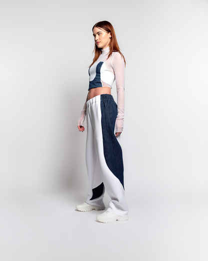 DENIM + NEOPRENE PANT