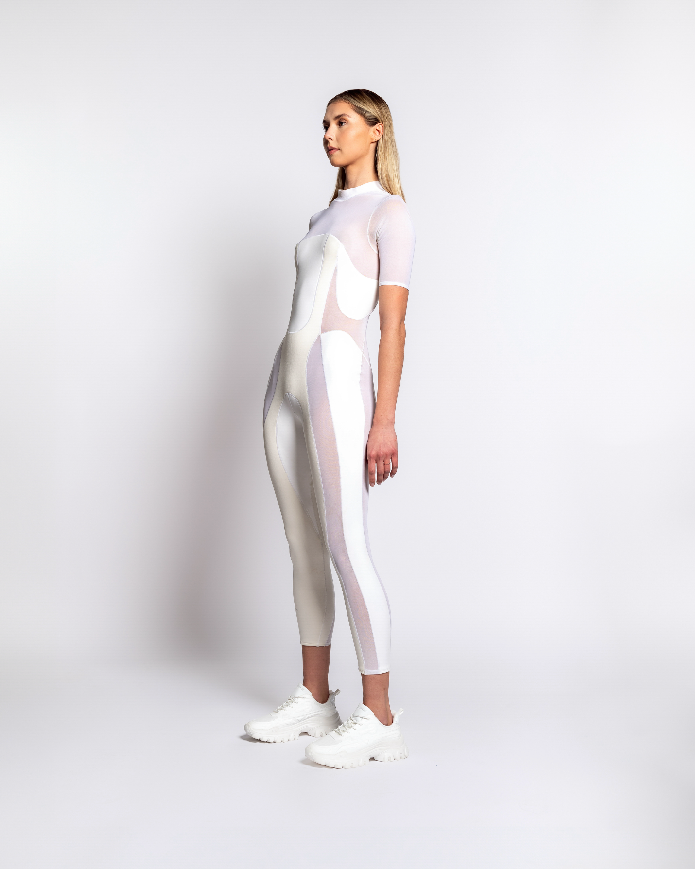 WOMEN'S NEOPRENE + MESH BODYSUIT