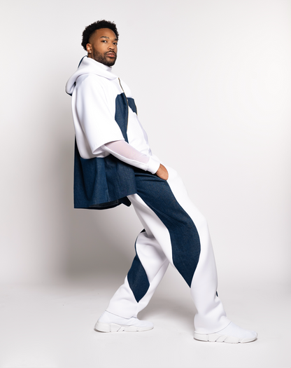 DENIM + NEOPRENE PANT