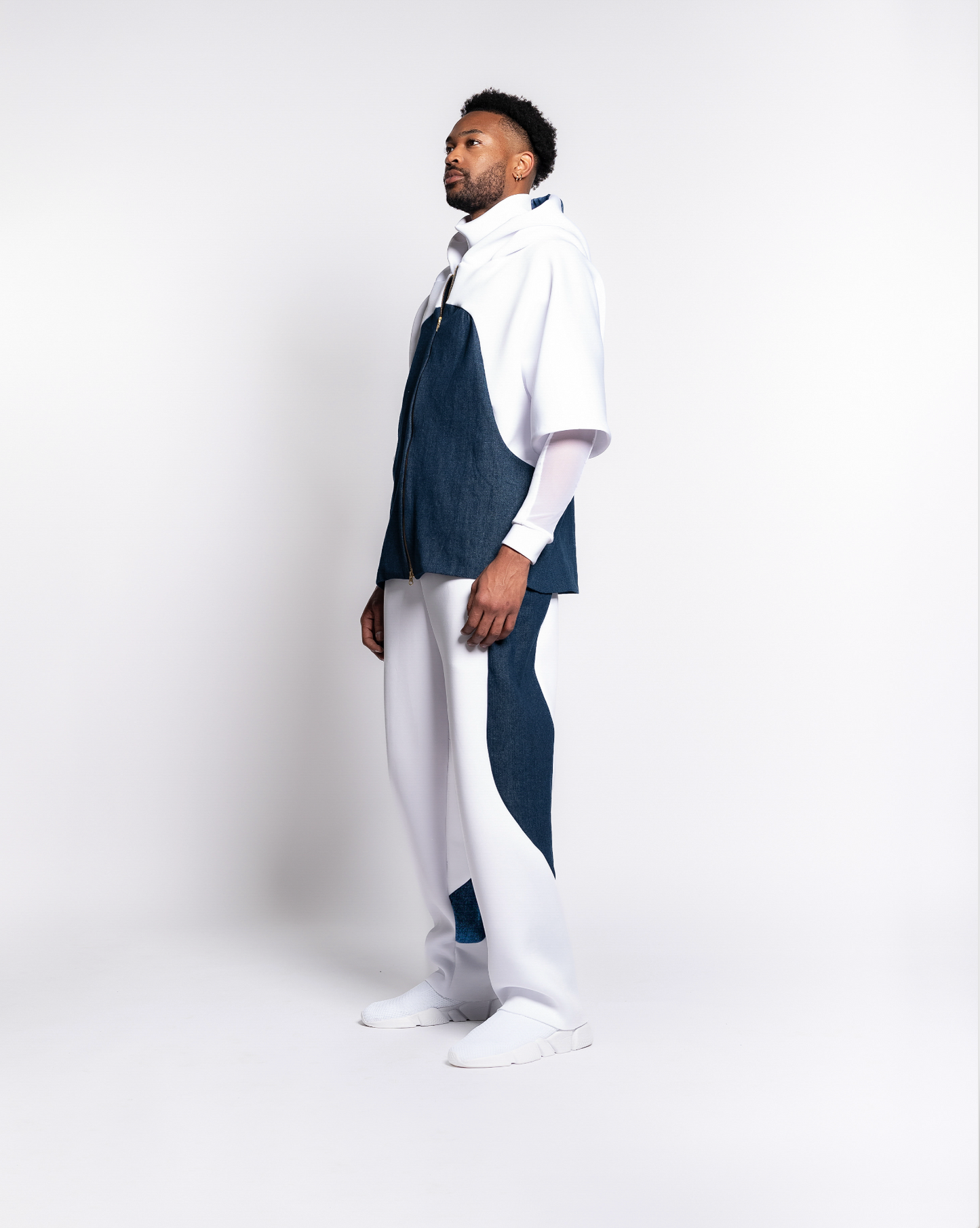 DENIM + NEOPRENE PANT